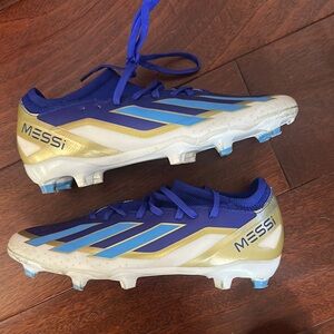 Adidas Kids Messi Soccer Cleats - Blue and Gold